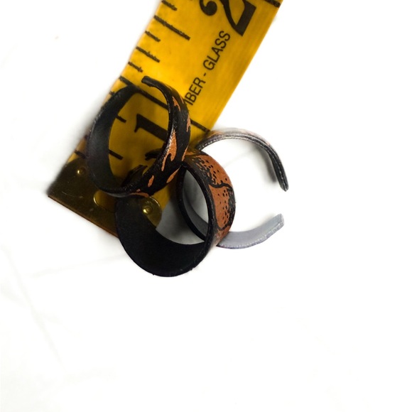 Leather tattoo rings version 1 - NWOT a set of 3pieces - Picture 5 of 5